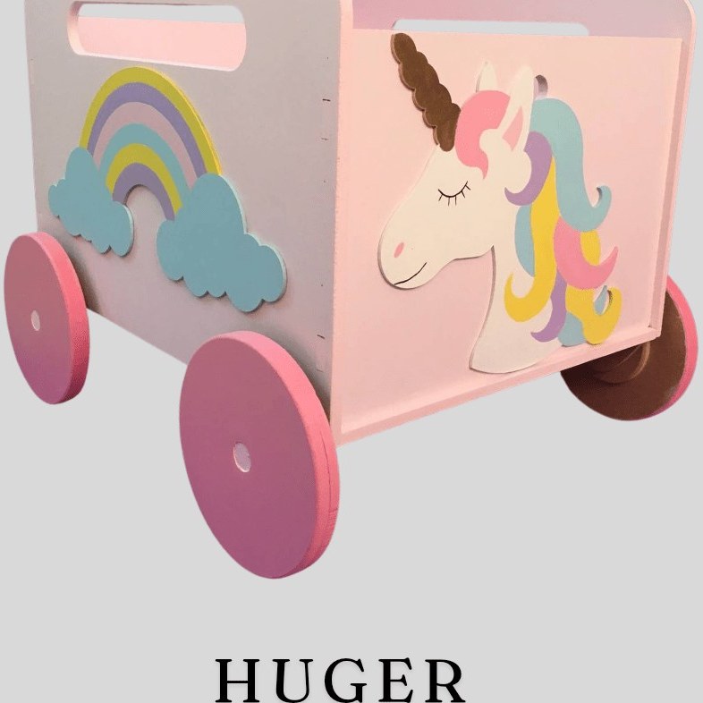 باکس چوبی اسباب بازی طرح تک شاخ